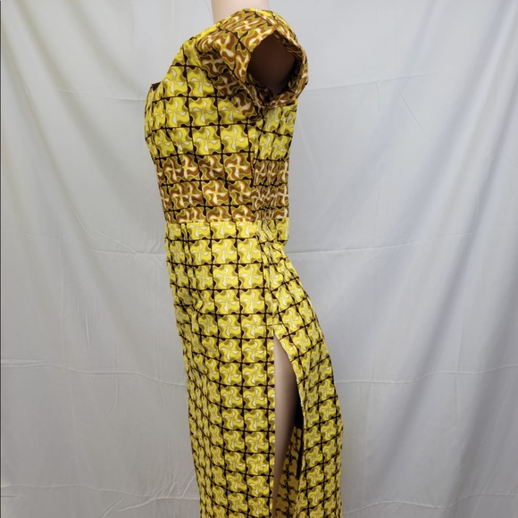 NWOT AFRICAN PRINT SPLIT TOP - Picture 4 of 6